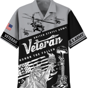United States Army Veteran V6 Hawaiian Shirt - For Men And Women - Kids  - Thelegend59