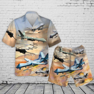 Us Air Force Hawaiian Shirt Set  - Thelegend59