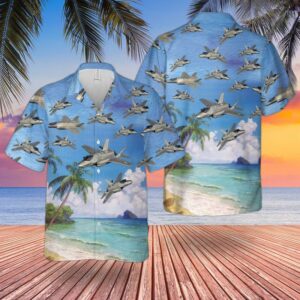 Us Air Force Lockheed Martin F-35 Lightning Ii Hawaiian Shirt  - Thelegend59