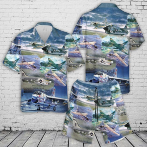 Us Air Force Ltv A-7 Corsair Ii Hawaiian Shirt Set  - Thelegend59