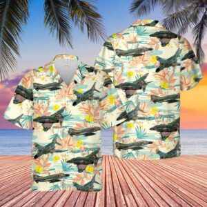 Us Air Force Mcdonnell Douglas F-4 Phantom Ii Hawaiian Shirt  - Thelegend59