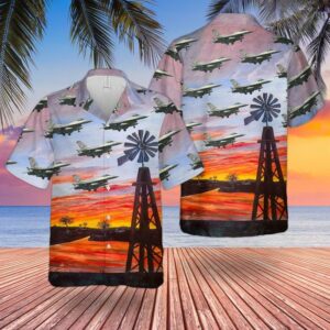 Us Air National Guard General Dynamics Hawaiian Shirt  - Thelegend59