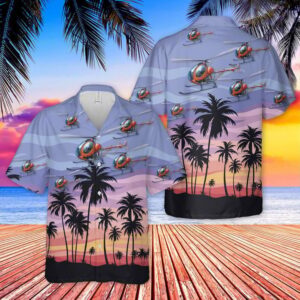 Us Army Hughes Th-55A Osage Hawaiian Shirt - Short Sleeve Hawaiian Shirt - For Men And Women - Kids  - Thelegend59