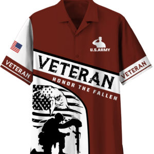 Us Army Veteran Honor The Fallen Hawaiian Shirt - For Men And Women - Kids  - Thelegend59