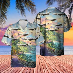 Us Bombardier Global 5000 Hawaiian Shirt  - Thelegend59