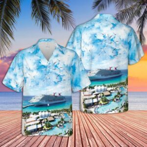 Us Cruise Ship Grand Turk In The Beach Aloha Hawaiian Shirts  - Thelegend59