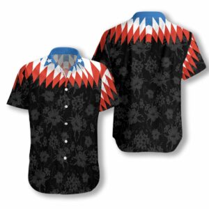 Us Flower Vintage Hawaiian Shirt  - Thelegend59