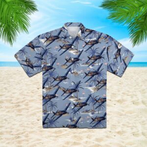 Us Navy Grumman Hellcat Hawaiian Shirt  - Thelegend59