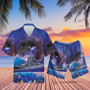 Us Navy Pennsylvania Hawaiian Shirt Set  - Thelegend59