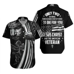 Us Veteran Jesus Hawaiian Shirt For Men & Women - For Men And Women - Kids  - Thelegend59