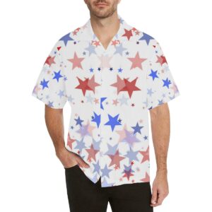 Usa Star Pattern Men'S All Over Print Hawaiian Shirt  - Thelegend59
