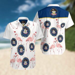 Utah White Pink High Quality Hawaiian Shirt  - Thelegend59