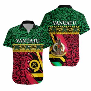 Vanuatu Dreamy Hawaiian Shirt Flag And Pattern  - Thelegend59