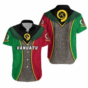 Vanuatu Rugby Hawaiian Shirt Style Sand Drawing  - Thelegend59