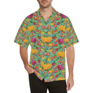 Vegan Colorful Themed Design Print Hawaiian Shirt  - Thelegend59