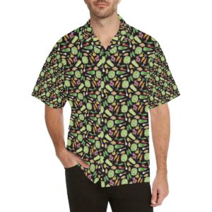 Vegan Draw Themed Design Print Hawaiian Shirt  - Thelegend59
