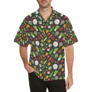 Vegan Pattern Themed Design Print Hawaiian Shirt  - Thelegend59
