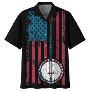 Vertical Banjo Hawaiian Shirt  - Thelegend59