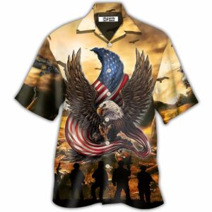 Veteran Honor The Fallen With Eagle - Hawaiian Shirt - For Men And Women - Kids  - Thelegend59