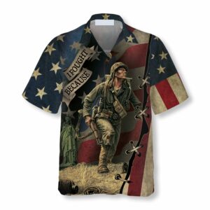 Veteran I Fought Because I Loved That What I Left Behind Hawaiian Shirt - For Men And Women - Kids  - Thelegend59