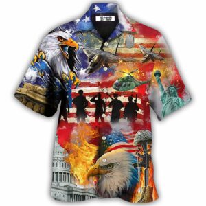Veteran Independence Day American - Hawaiian Shirt - For Men And Women - Kids  - Thelegend59