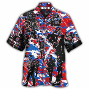 Veteran Independence Day Camo Pattern - Hawaiian Shirt - For Men And Women - Kids  - Thelegend59