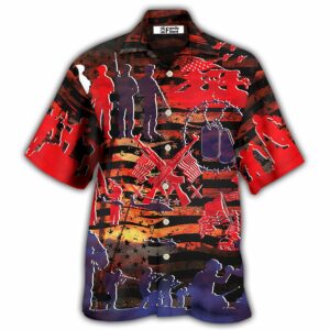 Veteran Independence Day Fought For Our Democracy - Hawaiian Shirt - For Men And Women - Kids  - Thelegend59
