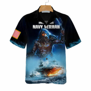 Veteran Navy Veteran Hawaiian Shirt - Proud Veteran Hawaiian Shirts - For Men And Women - Kids  - Thelegend59