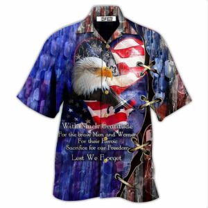 Veteran Thank You Veterans From The Heart With Eagle - Hawaiian Shirt - For Men And Women - Kids  - Thelegend59