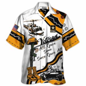 Veteran Us Army All Gave Some Some Gave All Yellow So Proud - Hawaiian Shirt - For Men And Women - Kids  - Thelegend59