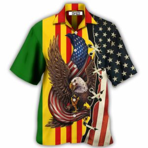 Veteran Vietnam Veteran Eagle Proud - Hawaiian Shirt - For Men And Women - Kids  - Thelegend59