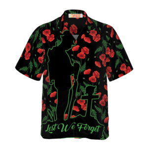 Veterans Lest We Forget Hawaiian Shirt - Meaningful Gift For Veterans Day - For Men And Women - Kids  - Thelegend59