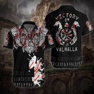 Victory Or Valhalla Hawaiian Shirt  - Thelegend59