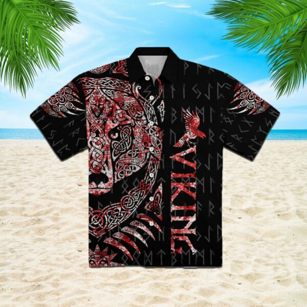 Viking Bear Blood Hawaiian Shirt - Unisex - Full Size - Adult - Colorful -  - Thelegend59