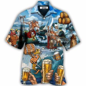 Viking Beer Style I Love It And I Drink It - Hawaiian Shirt - For Men And Women - Kids  - Thelegend59
