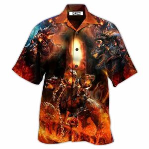 Viking Dog Amazing Cerberus Greek Mythology Style - Hawaiian Shirt - For Men And Women - Kids  - Thelegend59