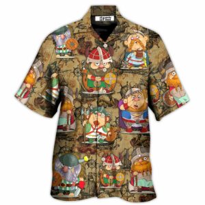 Viking Funny Viking Map Art - Hawaiian Shirt - For Men And Women - Kids  - Thelegend59