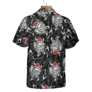 Viking Head Hawaiian Shirt - Seamless Pattern God Odin Viking Hawaiian Shirts - For Men And Women - Kids  - Thelegend59