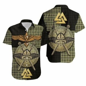 Viking Raven Odin Hawaiian Shirt  - Thelegend59