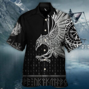 Viking Raven Odin Victory - Hawaiian Shirt - For Men And Women - Kids  - Thelegend59