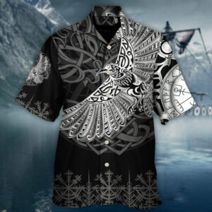 Viking Raven Valhalla Norse - Hawaiian Shirt - For Men And Women - Kids  - Thelegend59
