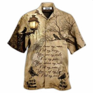 Viking Raven You Know My Name Not My Story Hawaiian Shirt - For Men And Women - Kids  - Thelegend59