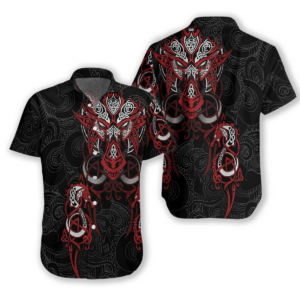 Viking Tattoo Dragon Hawaiian Shirt  - Thelegend59