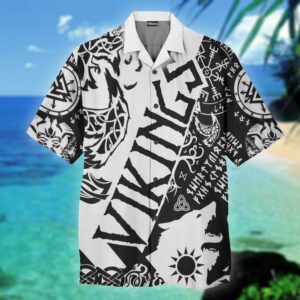 Viking Tattoo Hawaiian Shirt  - Thelegend59