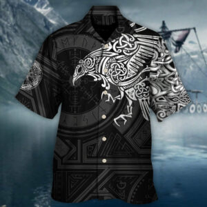 Viking Valhalla The Ravens - Hawaiian Shirt - For Men And Women - Kids  - Thelegend59