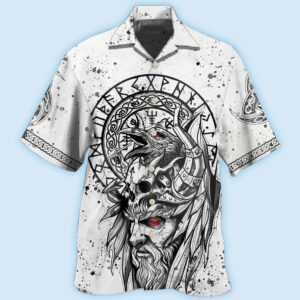 Viking Victory Black And White Style - Hawaiian Shirt - For Men And Women - Kids  - Thelegend59
