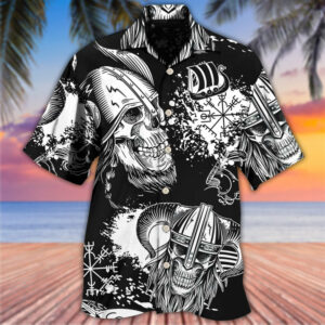 Viking Victory Life Black Style - Hawaiian Shirt - For Men And Women - Kids  - Thelegend59