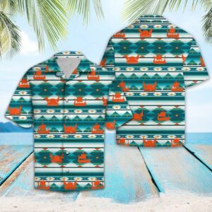 Vikings Pattern Blue Nice Design Hawaiian Shirt  - Thelegend59