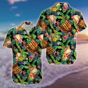Vintage Baseball Art Aloha Hawaiian Shirt  - Thelegend59