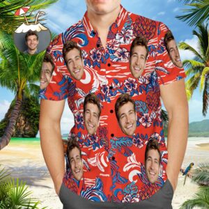 Vintage Hawaiian Shirts For Men Short Sleeve Aloha Beach Hawaiian Shirts Floral Summer Casual Button-Down Hawaiian Shirtss  - Thelegend59